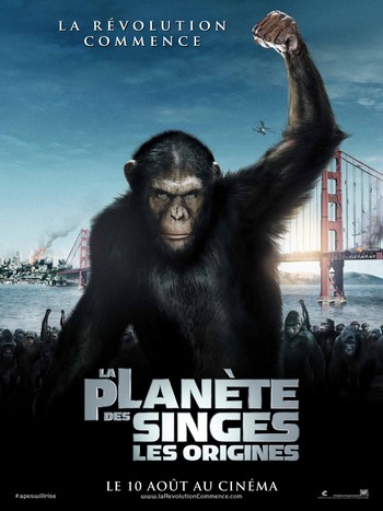 rise of the planet of the apes french poster