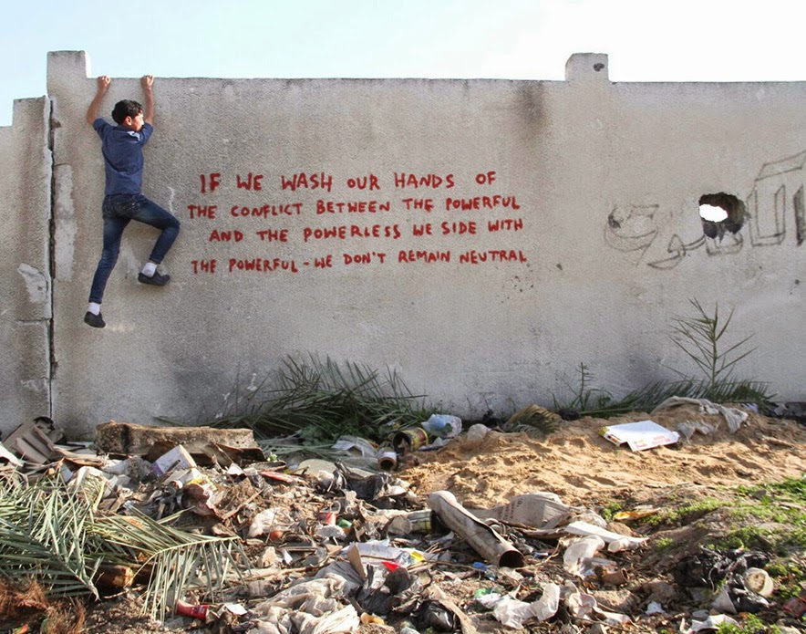 Banksy à Gaza : qui ne dit mot consent